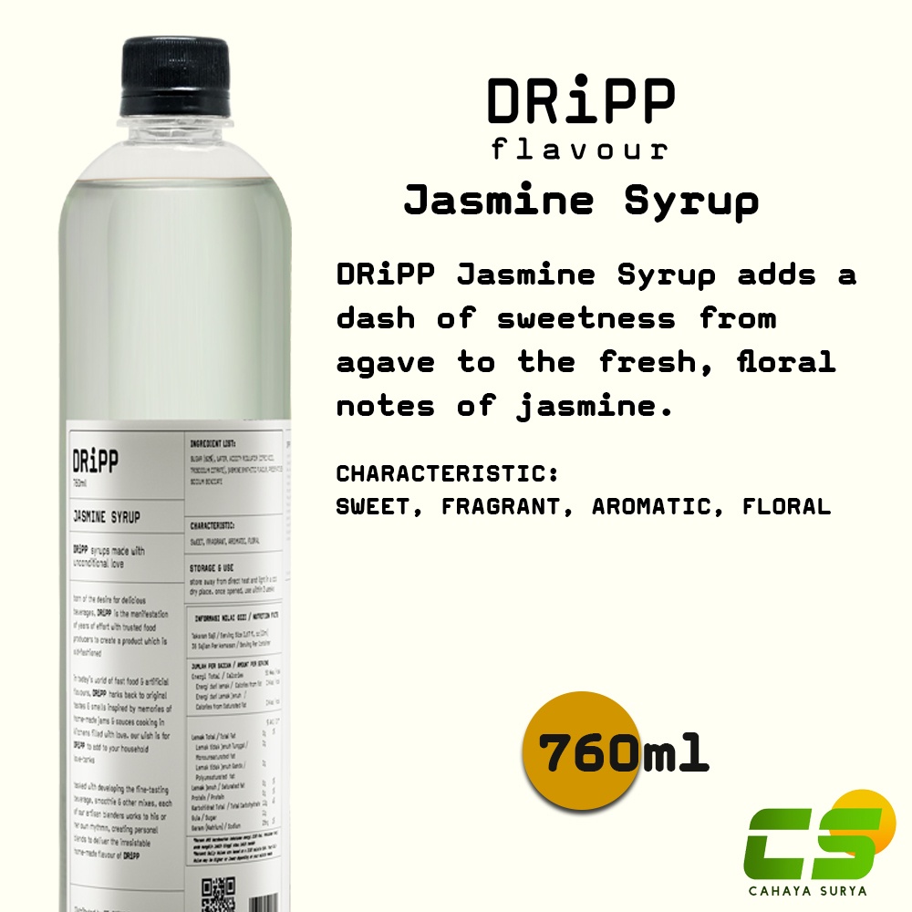 

Dripp Sirup / Syrup - Jasmine Syrup 760 ml