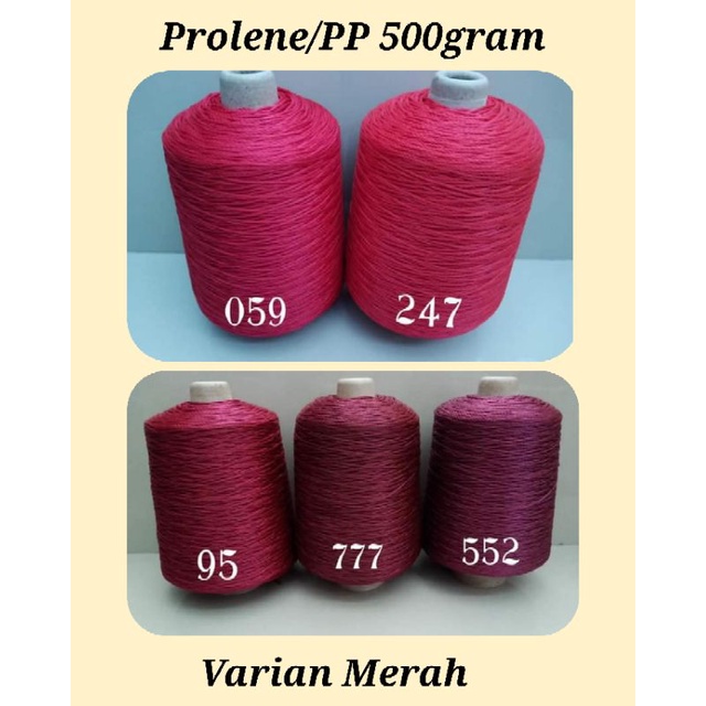 Benang Rajut "Prolene" / Nilon PP 500gram hakpen 4/5