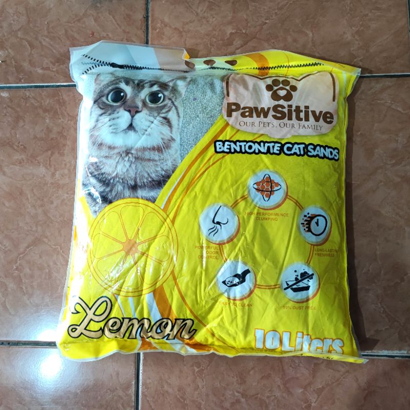 Pasir Pawsitive 10lt - Pasir Kucing Gumpal Wangi