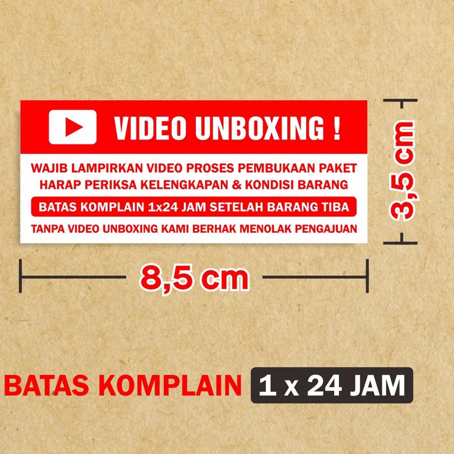 

Update Sticker Label Wajib Video Unboxing Stiker Pengiriman Paket Online Shop 8,5 x 3,5 cm 1 roll/500 pcs ✓