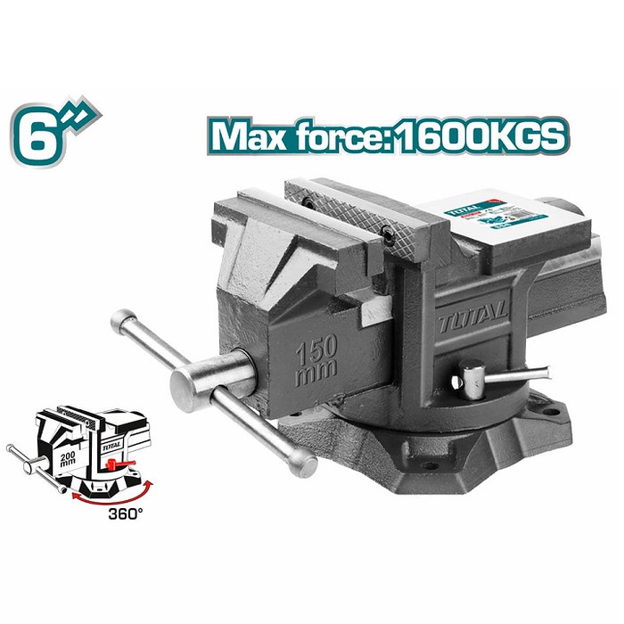 INGCO 6 inch Heavy Duty Bench Vise - Ragum putar - Catok Paron