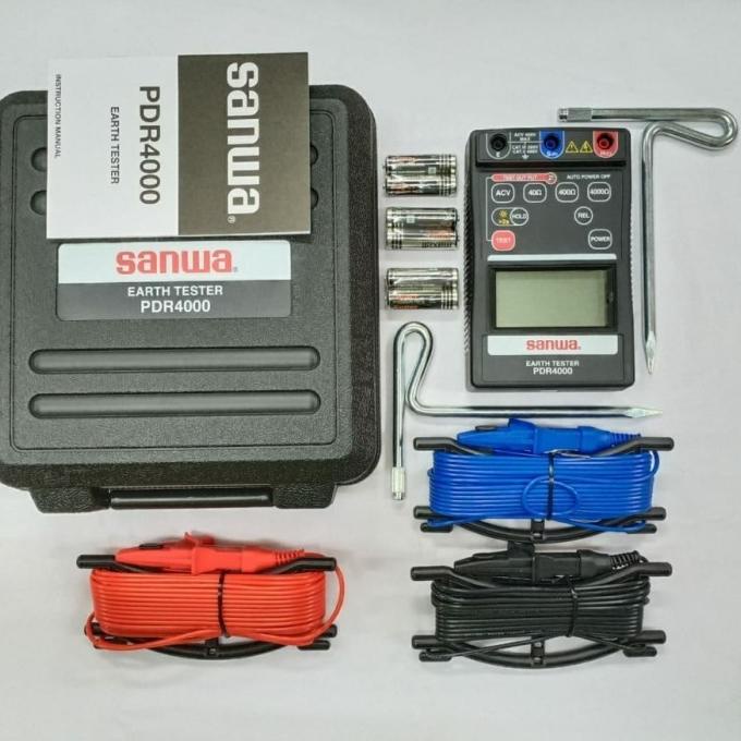 Digital Earth Tester Sanwa Pdr 4000 / Earth Ground Tester Sanwa