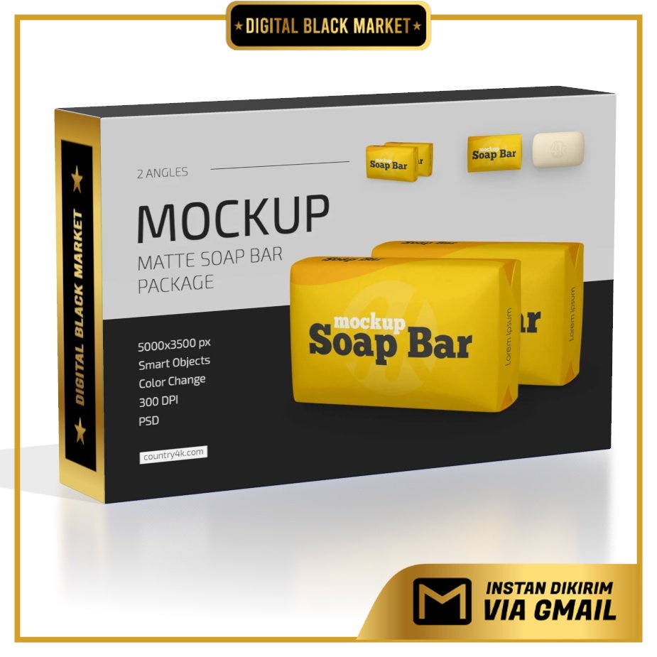 Matte Soap Bar Package Mockup Set