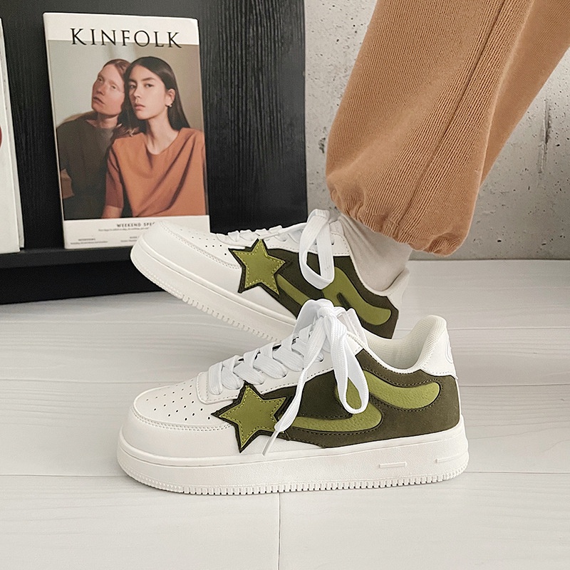 Xu Ling   Angkatan Udara Beberapa Ceruk Platform Sneakers Pria Retro Low-Top  Olahraga Sepatu Kasual