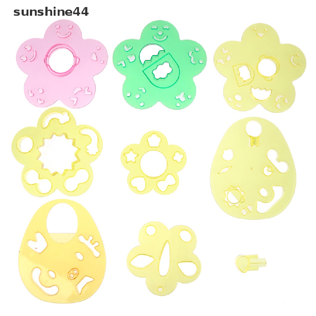 Sunshine 1 Set 3 in 1 Cetakan Bento / Onigiri Bentuk Ekspresi Wajah
