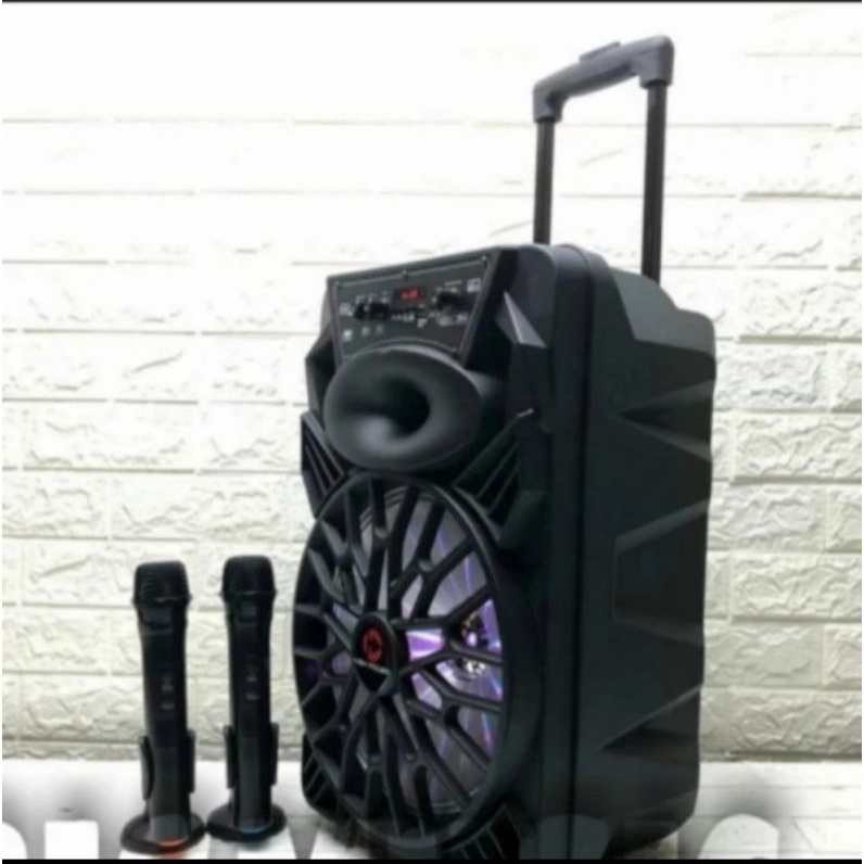 Speaker Karaoke Portable 12inch Hight Power Bluetooth berkualitas