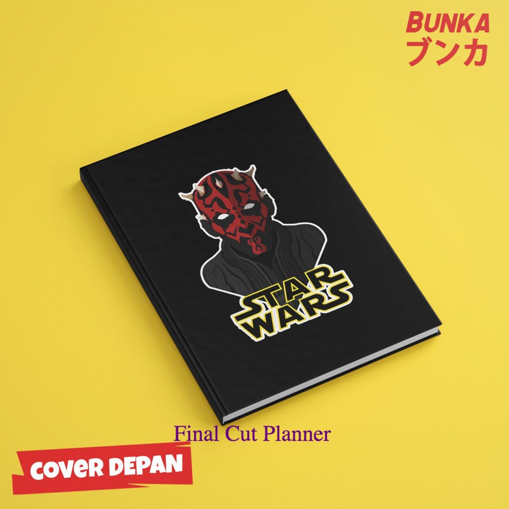 

Notebook Star Wars Character Darth Maul Hardcover A5 Buku Tulis Catatan Note Agenda Planner Jurnal .