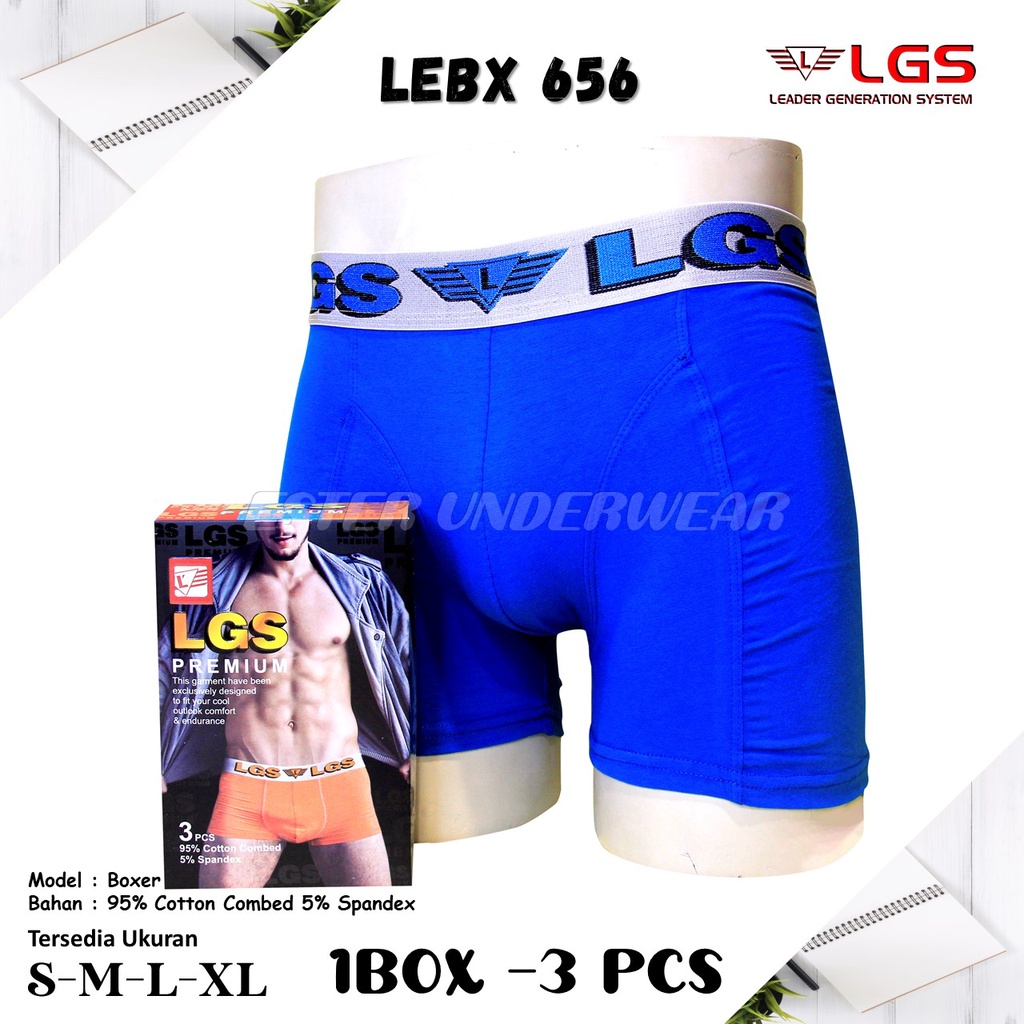 Celana Boxer LGS 656 ISI 3 PCS |CELANA BOXER LGS PREMIUM