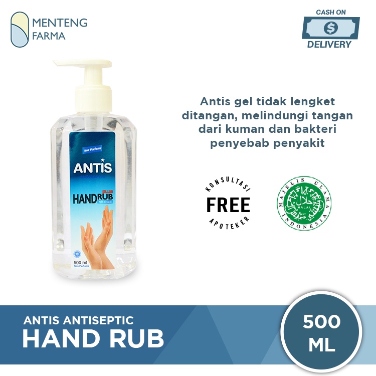 Antis Hand Rub 500 mL - Antis Hand Sanitizer Pembersih Tangan