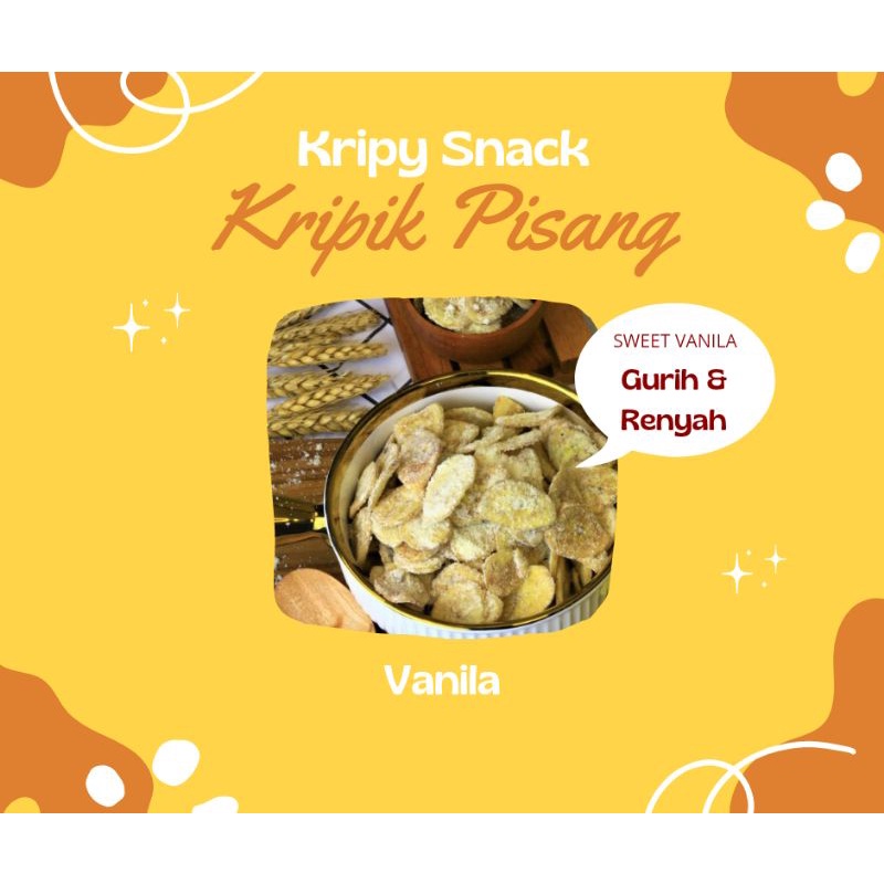 

KRIPIK PISANG VANILLA - Kripy Snack Gurih Asoy