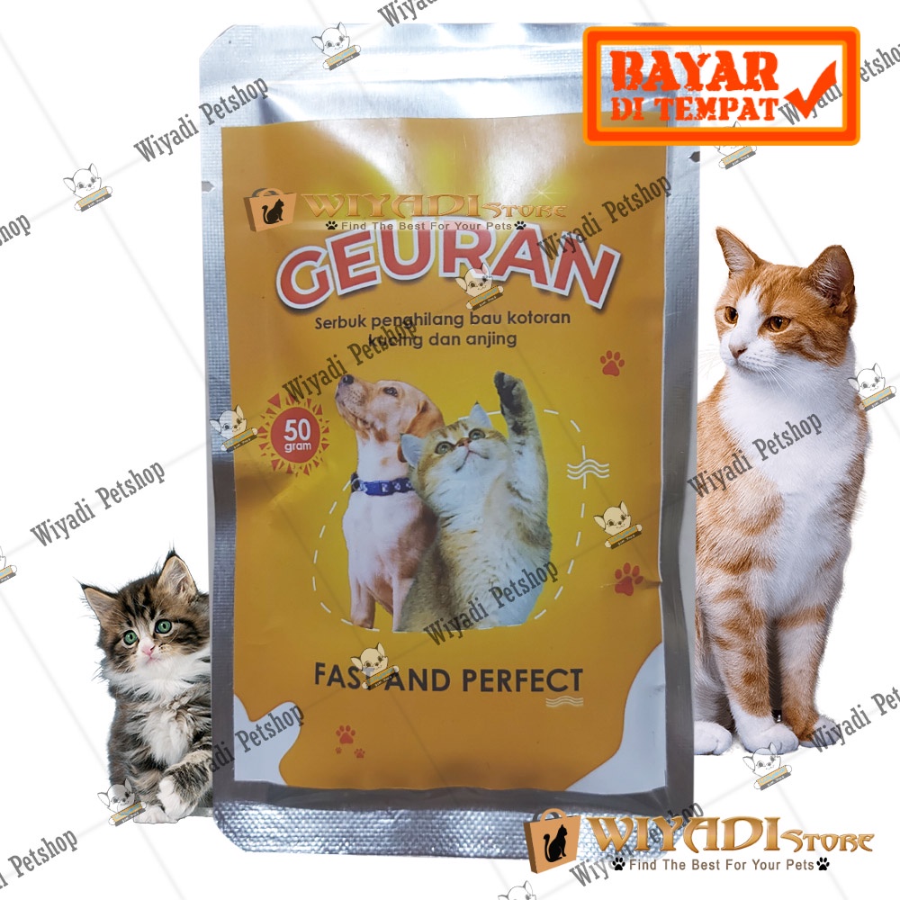 GEURAN 50gr - Penghilang bau kotoran hewan Kucing dan Anjing