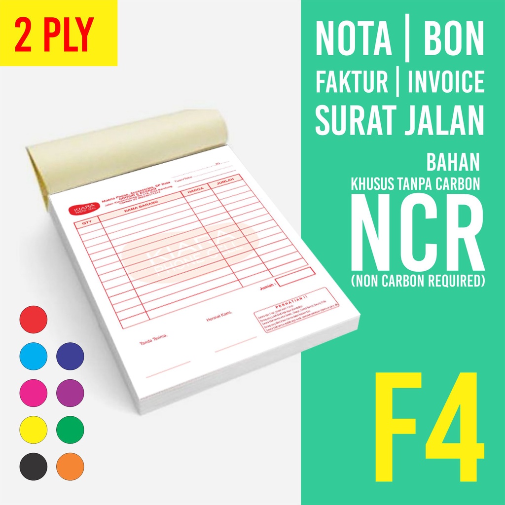 

BUKU NOTA BON F4 2PLY CUSTOM