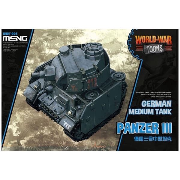 Meng World War Toon German Medium Tank Panzer III