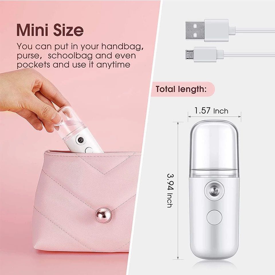 Nano Spray Portable Mini USB/Mist Sprayer Pelembab Wajah Perawatan Wajah / Mini Facial Humidifier Nano