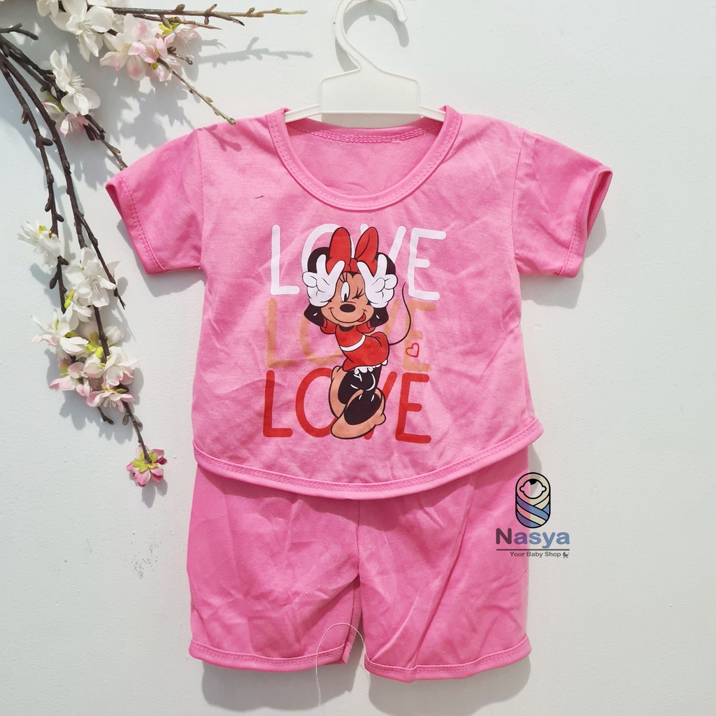 [N-101] Baju Bayi New Born Kombinasi / Setelan sehari-hari anak perempuan (0-6 bulan)