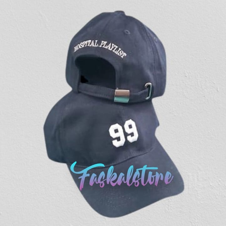 TOPI DRAKOR HOSPITAL PLAYLIST.topi 99 hospital playlist topi bahan rapel denim