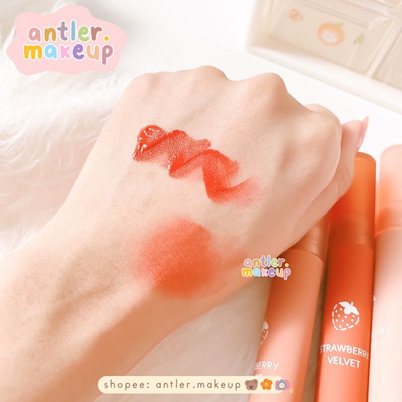 KISS BEAUTY STRAWBERRY VELVET - BEBAS PILIH WARNA LIPGLOSS LIPCREAM LIPMATTE LIPTINT