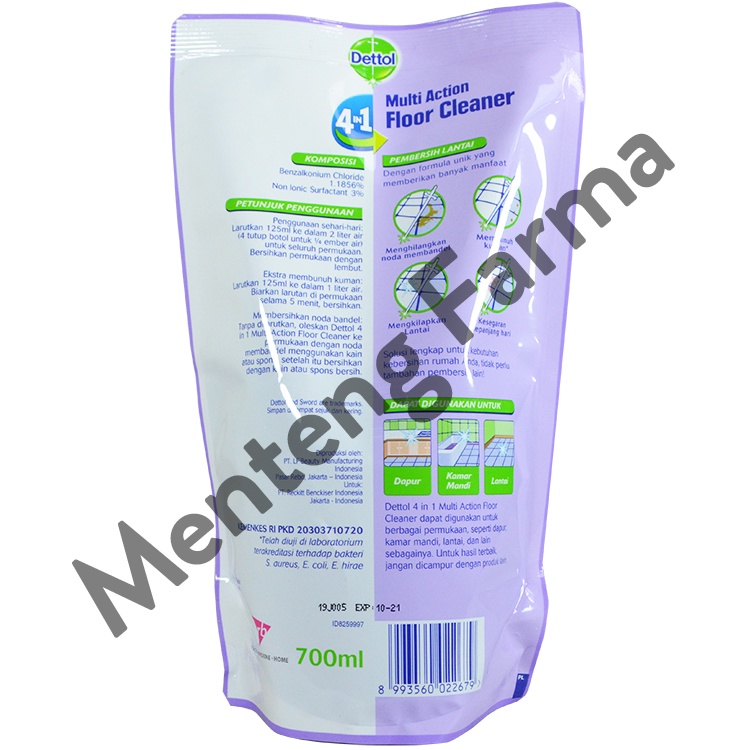 Dettol Multi Action Floor Cleaner Lavender 700 ML - Pembersih Lantai