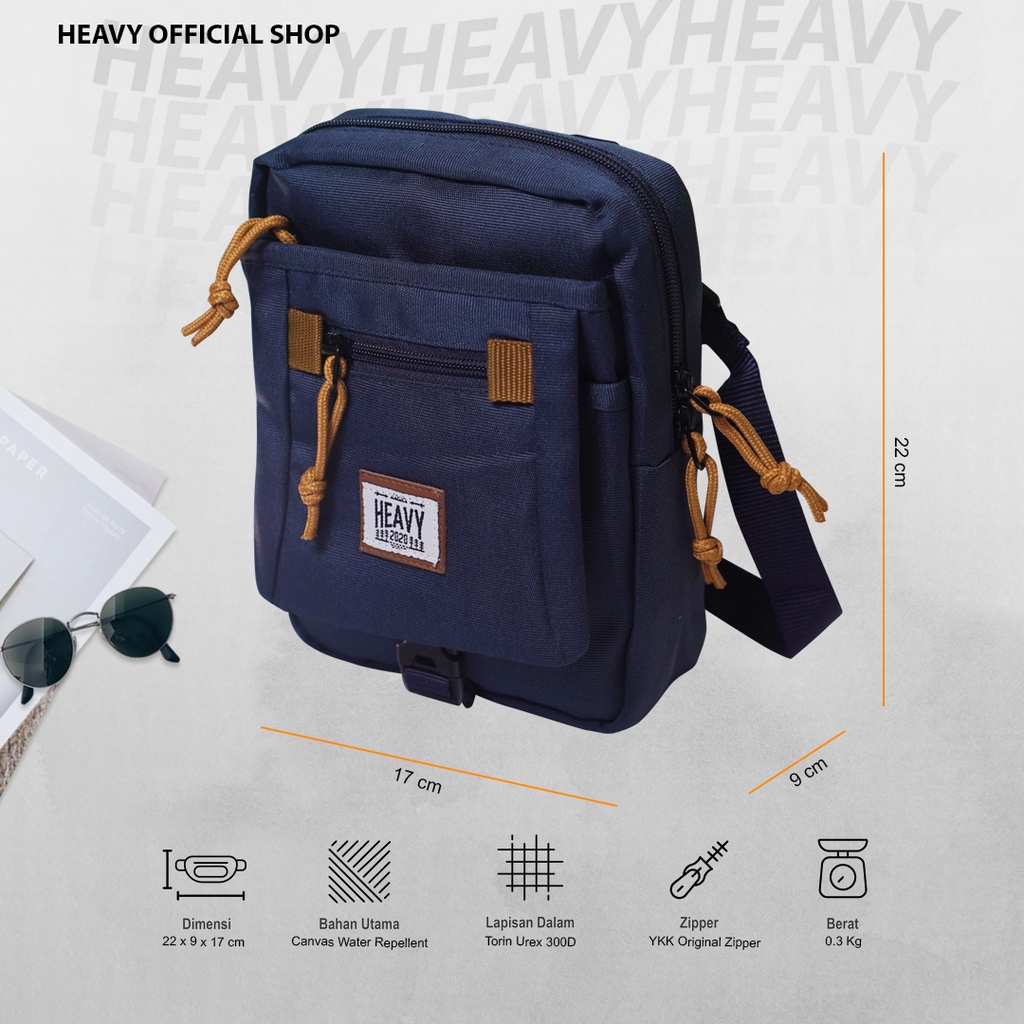 Heavy.bag tas selempang pria traveling - Tas pria heavy - Sling bag heavy original cross body bag ransger