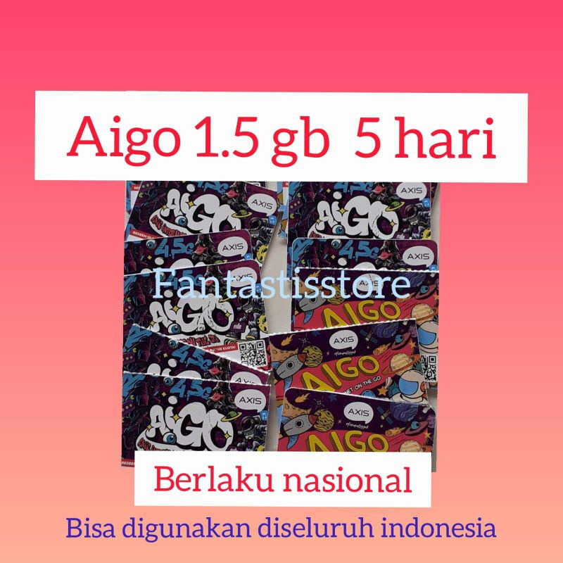 VOCER MURAH AXIS AIGO 1.5 GB 5HARI