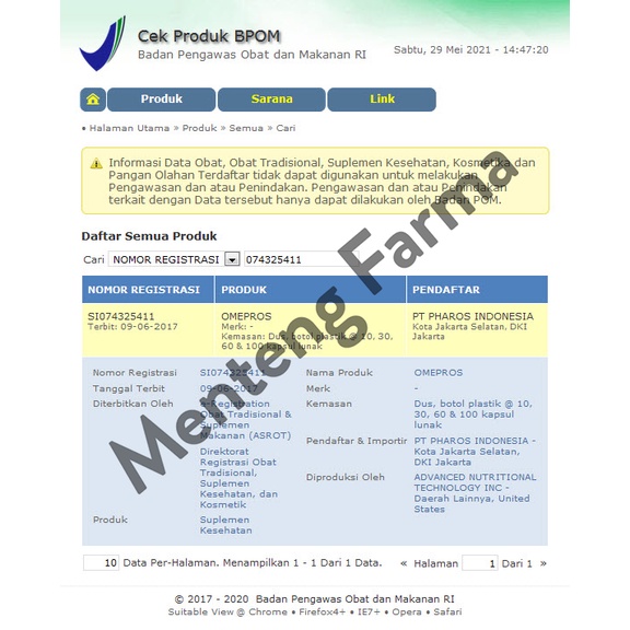 Omepros 60 Soft Capsules - Suplemen Kesehatan Penurun Kolestrol