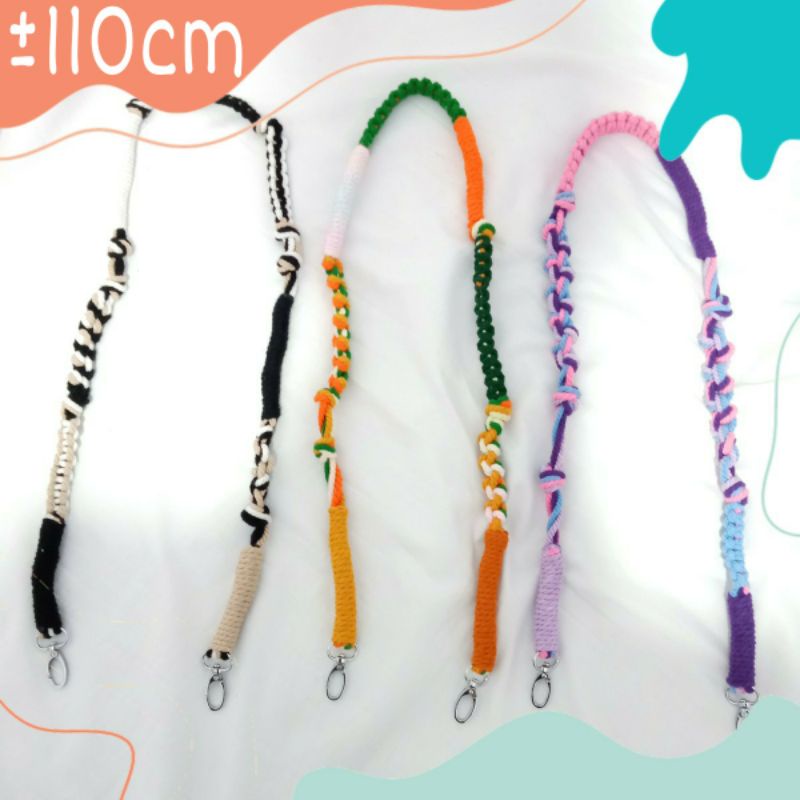 STRAP BAG MACRAME TALI TAS RAINBOW KOREAN FASHION - KatteLaurents