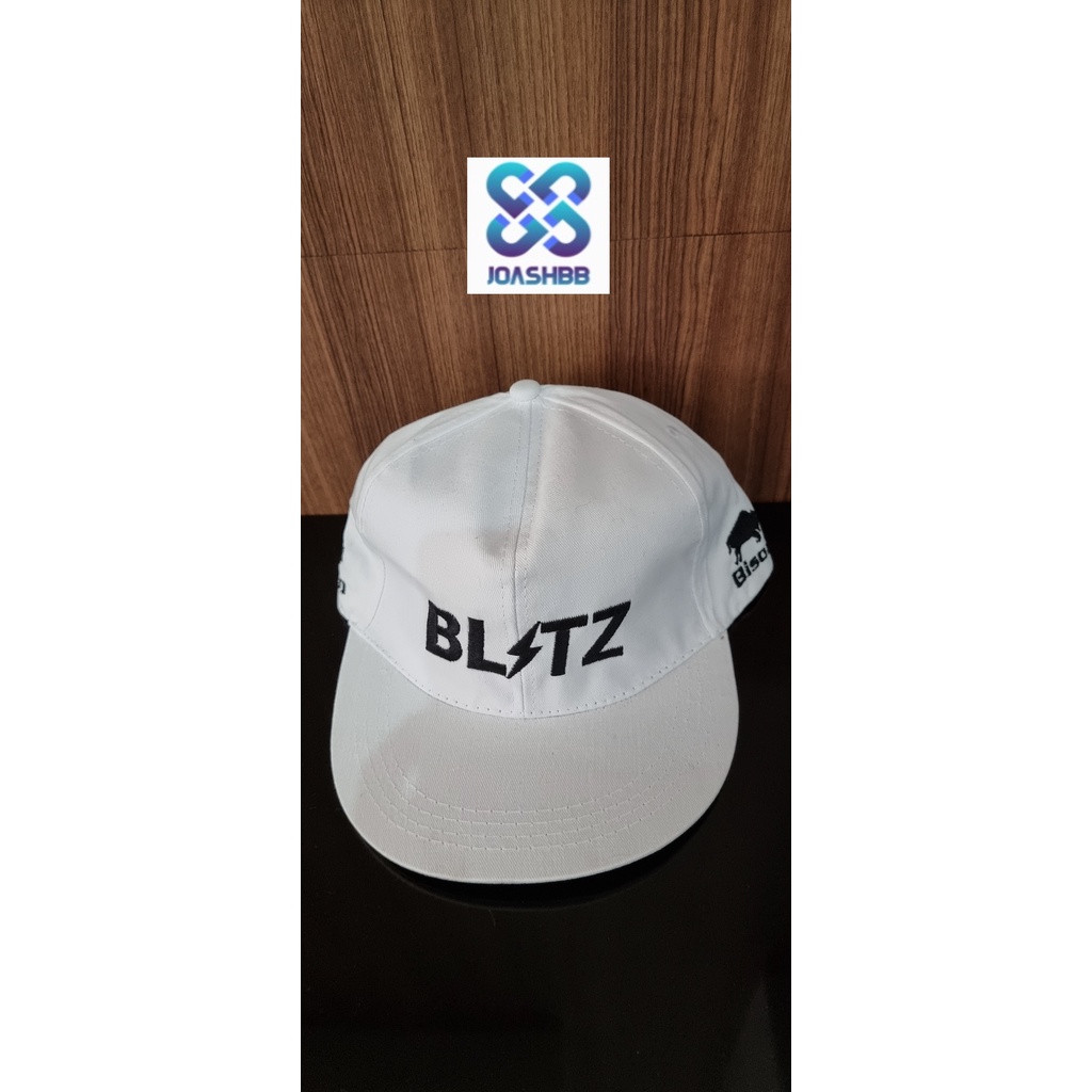 Topi Baseball Blitz Bison warna Putih