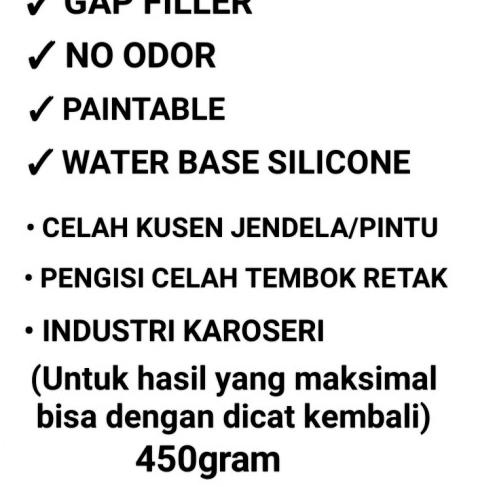

Lem Acrylic Sealant ELLPRO AS57 Paintable Sealant bisa dicat 450gram - GREY