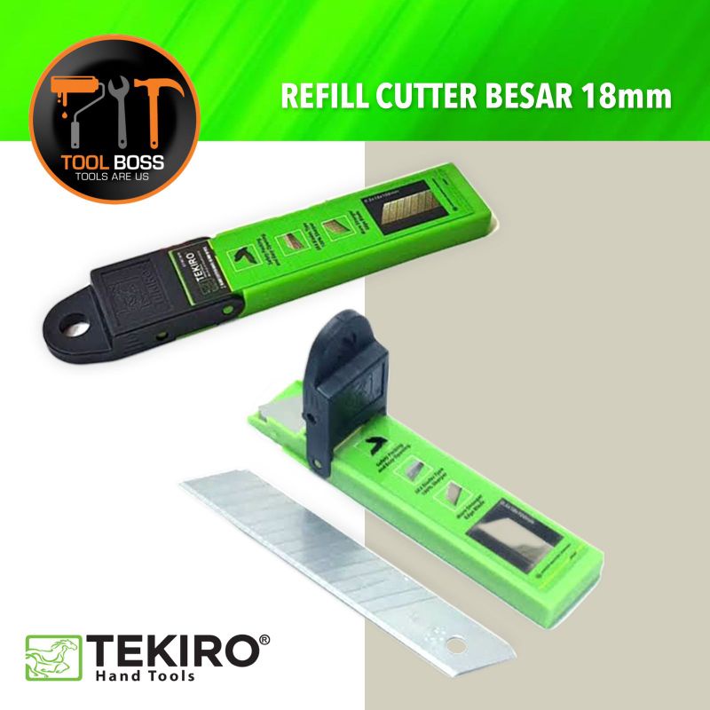 

TEKIRO REFILL MATA CUTTER BESAR 18 MM ISI 5 PCS