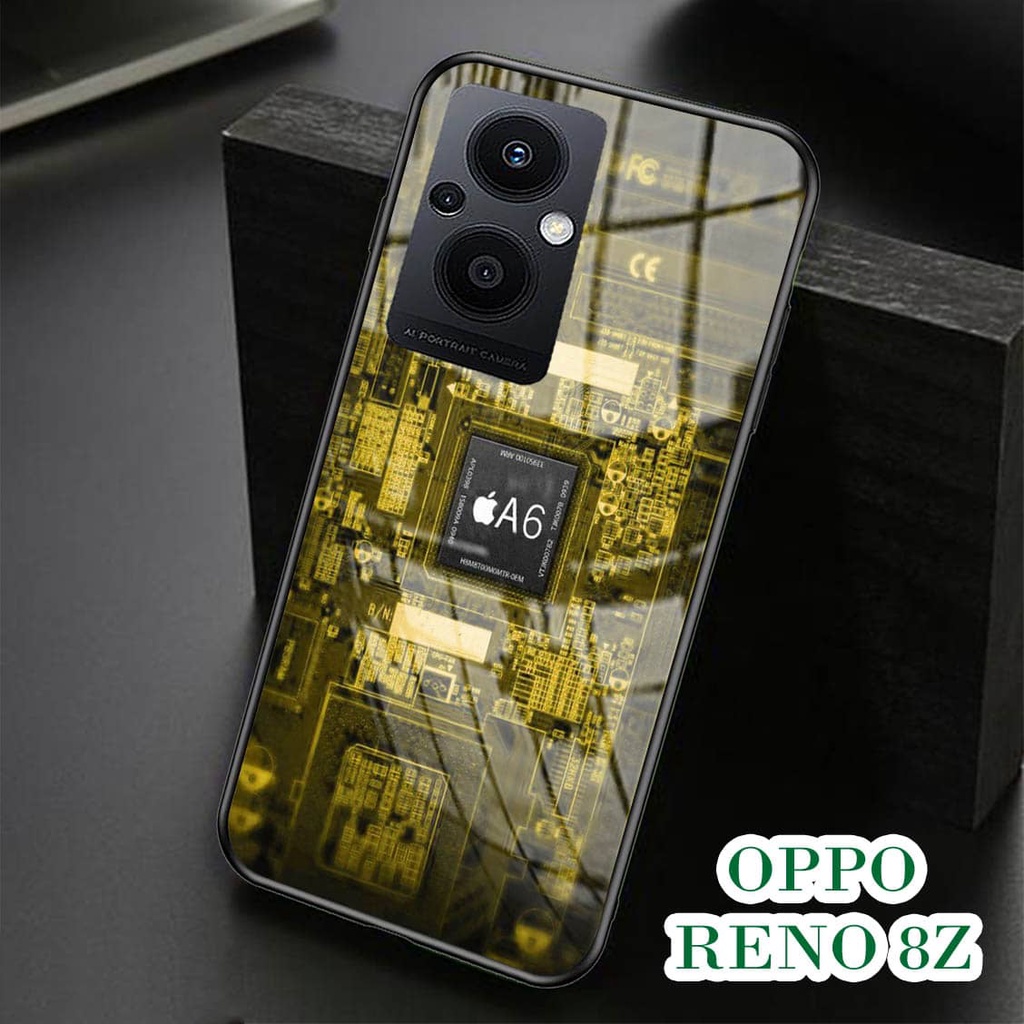 Softcase Glass Kaca OPPO RENO 8Z - Casing HP OPPO RENO 8Z [ S30 ].
