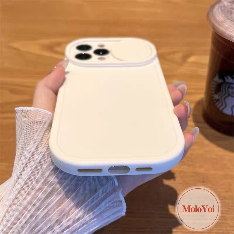 Soft Case TPU Warna Putih Polos Untuk IPhone 7plus 8plus 11 XR 14 13 11 12 Pro MAX X XS MAX 7 8 Plus