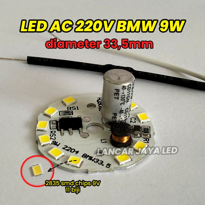 Led ac bmw 9W D-33,5