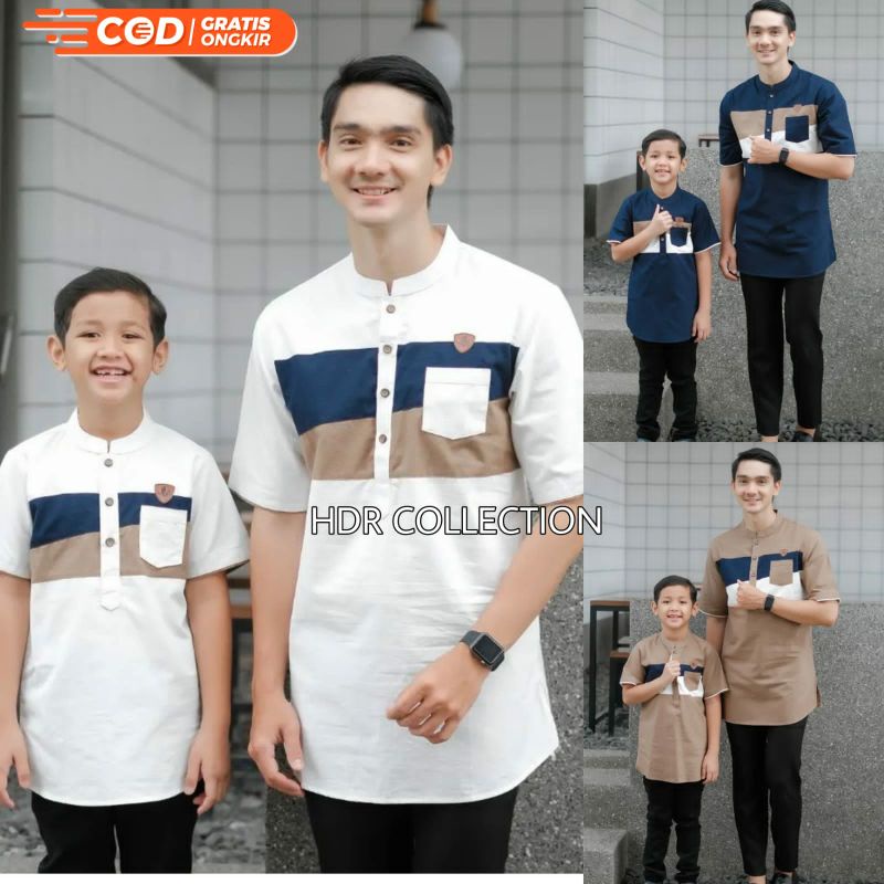 baju koko anak dan ayah koko kekiniyan | baju mulim dewasa dan anak-anak | baju koko priya