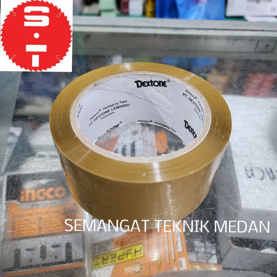 

LAKBAN SELOTIP ISOLASI SOLASI TAPE COKLAT 48MM 48 MM X 90 YARD DEXTONE