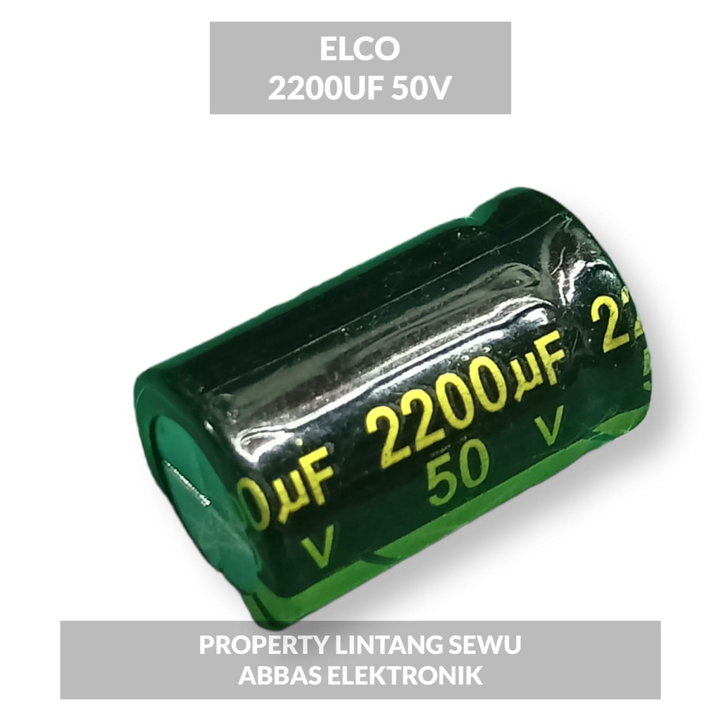 ELCO ELKO 2200 UF 50V 2200 MIKRO 50 VOLT