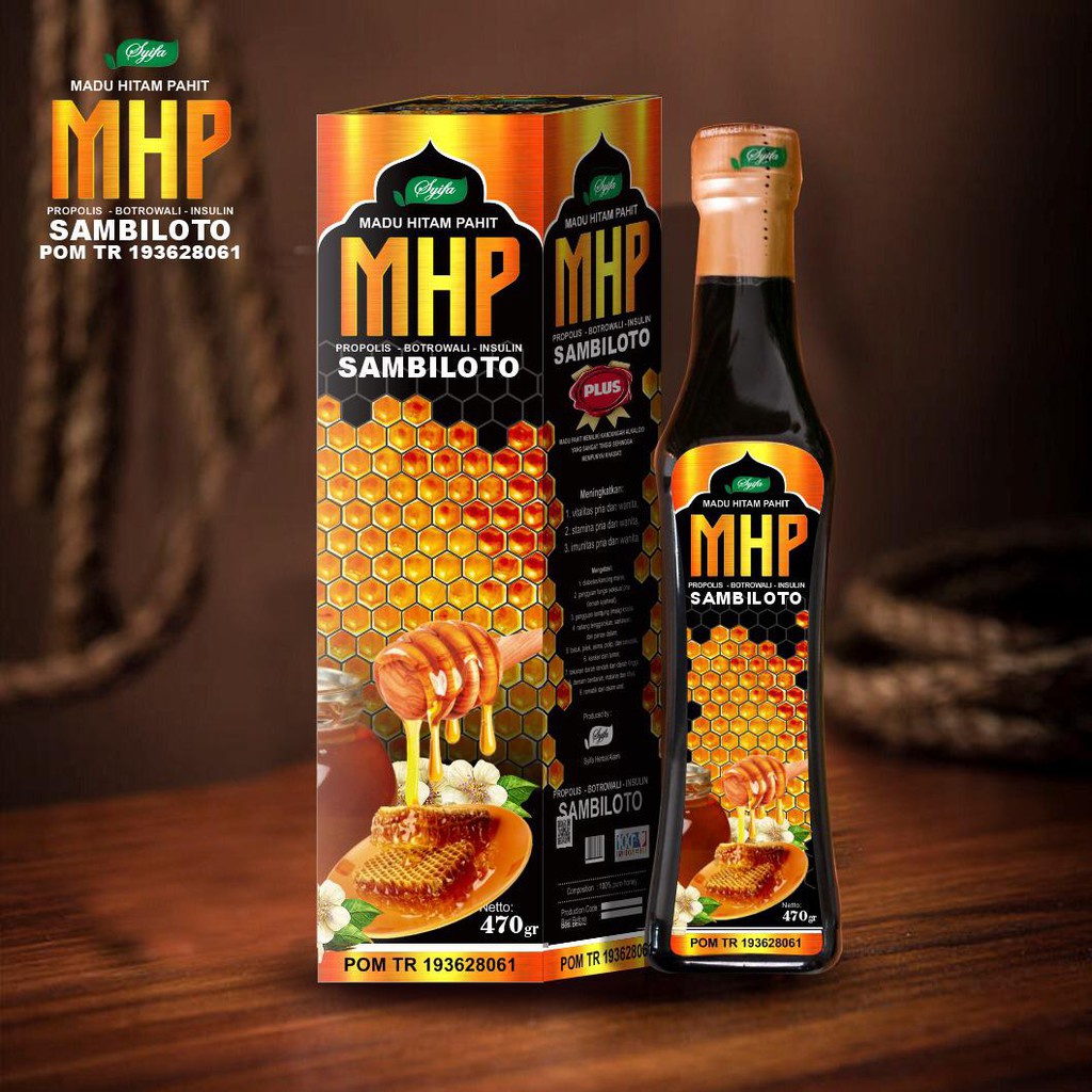 

Madu Hitam Pahit Insulin plus Sambiloto Propolis | Madu Pahit Diabet MHP 500 gram setara Ratu lebah