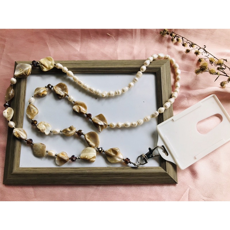 

LANYARD ID CARD NAME TAG MUTIARA FRESH WATER PEARLS