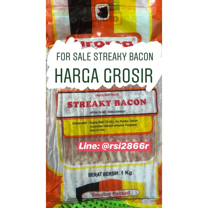 

berbagai macam bacon (beef, pork, smoked)