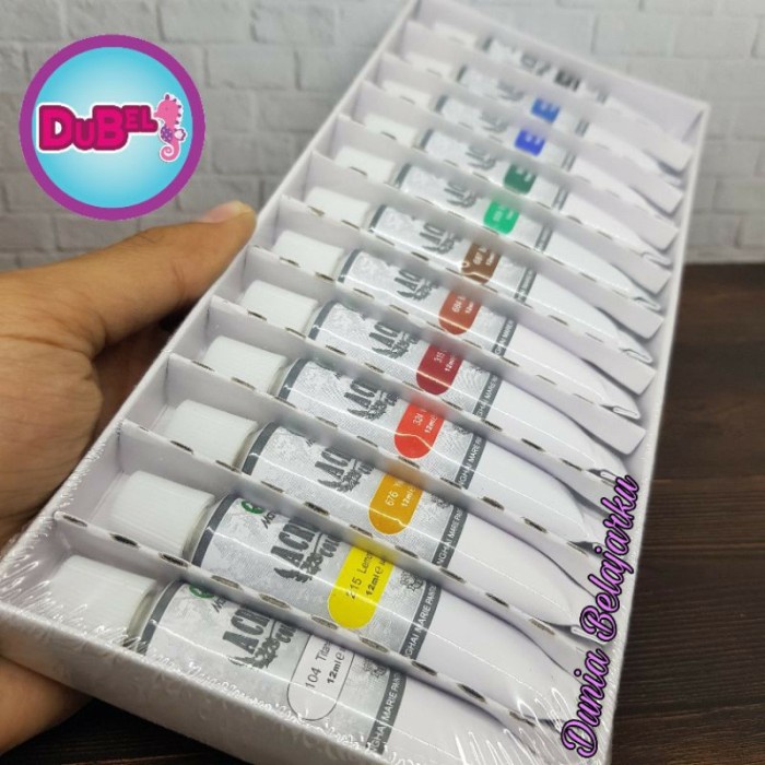 

Cat Acrylic / Cat Akrilik Maries 12 Warna 1 Set / Original / Beli 3 Le