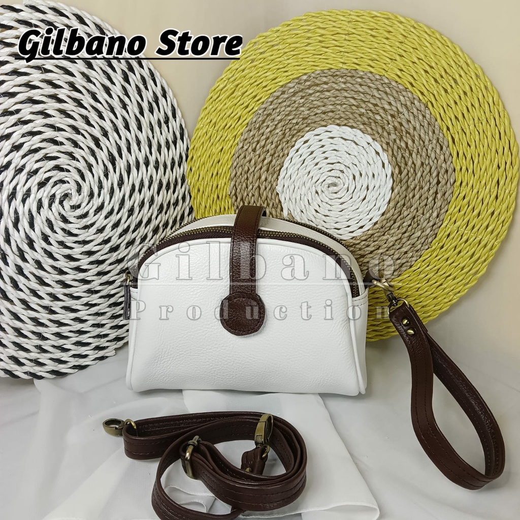 [SIZE L]  Tas Kulit Wanita Papirut Kulit Asli Garut