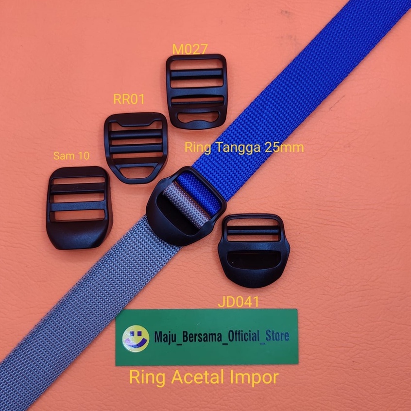 Buckle Acetal Import - Ring Tangga 25mm isi 100 pcs - Ransel SK1