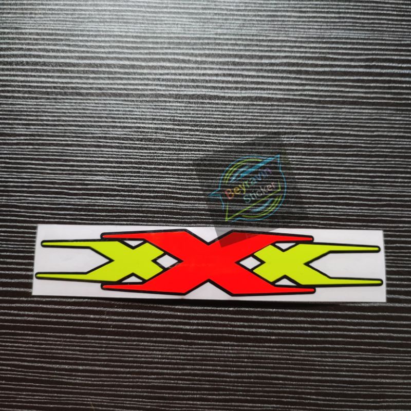 Sticker triple x cutting