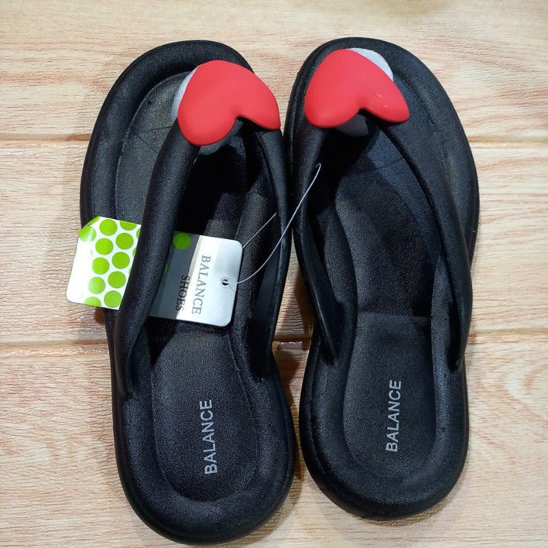 Sandal Jepit Wanita Viral Sandal Jepit Karet Jelly Terbaru Motif Love Sandal Karet Import Wanita BALANCE 9001+3