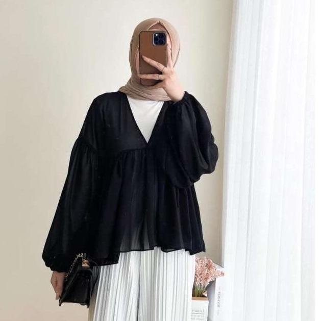 PSU.18Oc22х ‑ DEALOVA BLOUSE CERUTY BABYDOLL WANITA | ALYNA BLOUSE CERUTY BASIC OUTER | BLOUSE CERUT