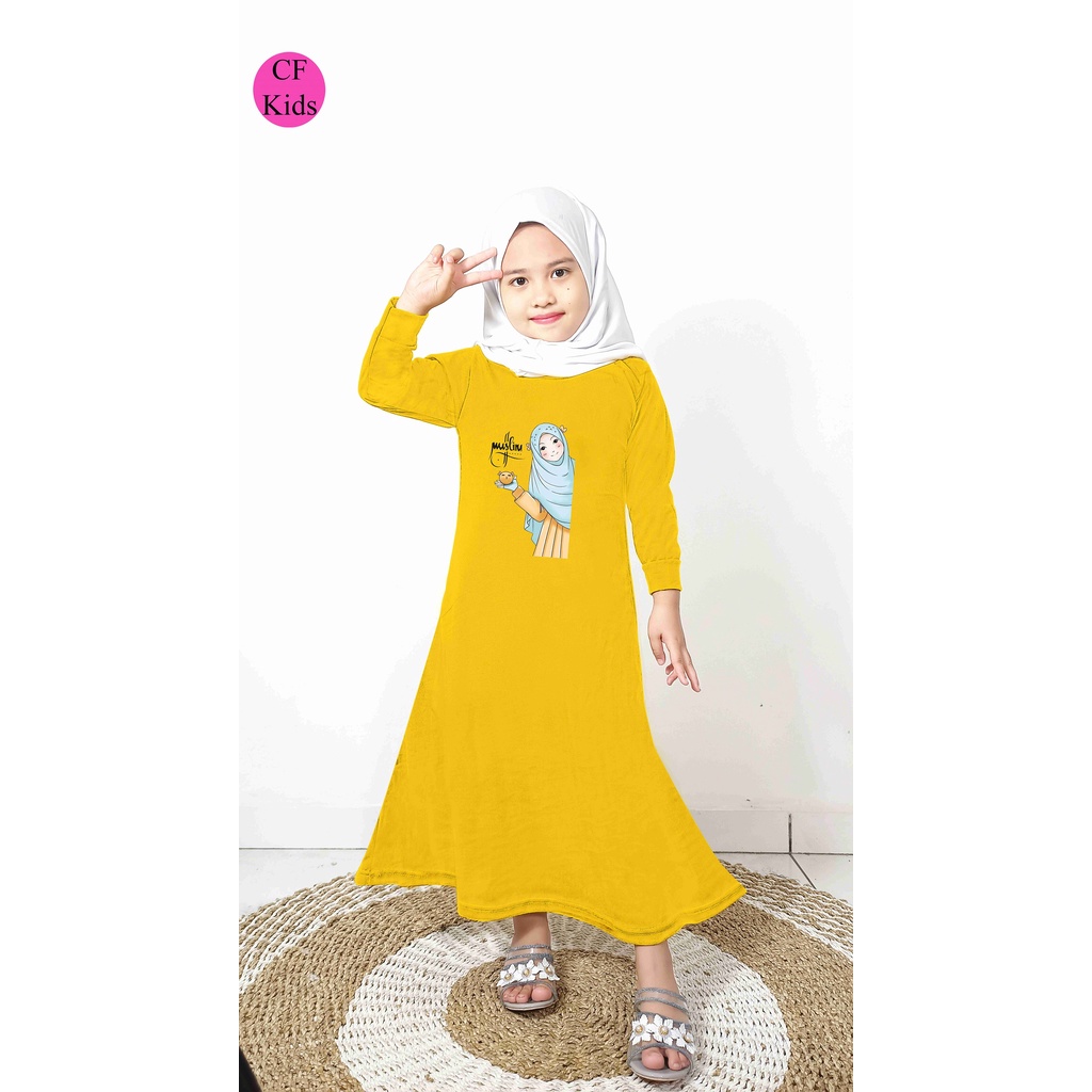 Gamis Anak Perempuan DTF Muslimah Cute CKids