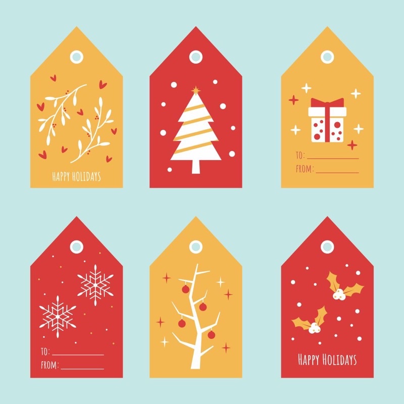 

Tag Natal/Christmas Edition/Tag Christmas/Tag gift 50-100 pcs