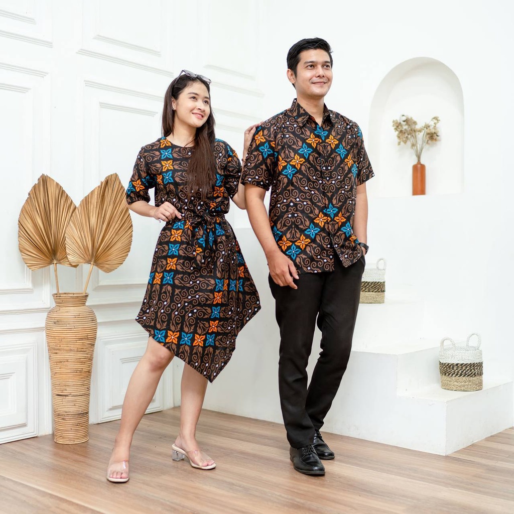 baju batik couple pasangan 2022 terbaru / Dress Couple Pasangan Terkini