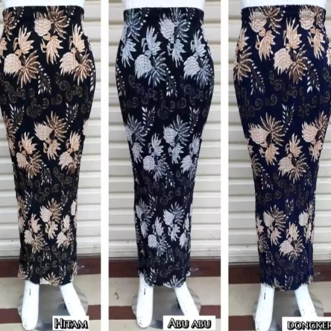 Rok Plisket Batik-Original/Bawahan Kebaya/Rok Songket Plisket. Termurah