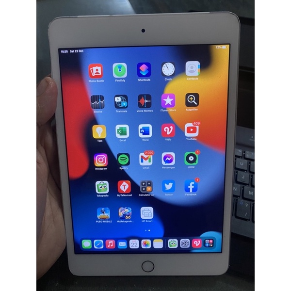 iPad Mini 4 128GB Silver Wifi + Cellular