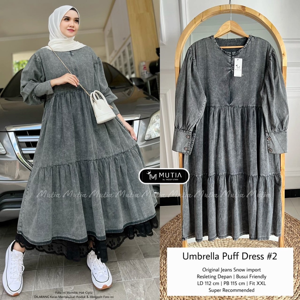BAJU WANITA UMBRELLA PUFF DRESS#2 BY MUTIA